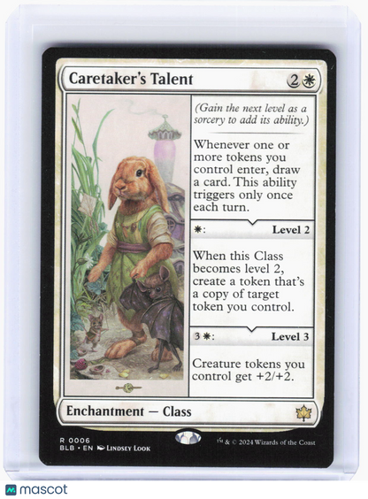 2024 Magic: The Gathering—Caretaker's Talent #6 Bloomburrow—Rare Non-Foil
