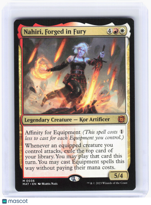 2023 Magic: The Gathering—Nahiri, Forged in Fury #36 (MAT)—Mythic Non-Foil