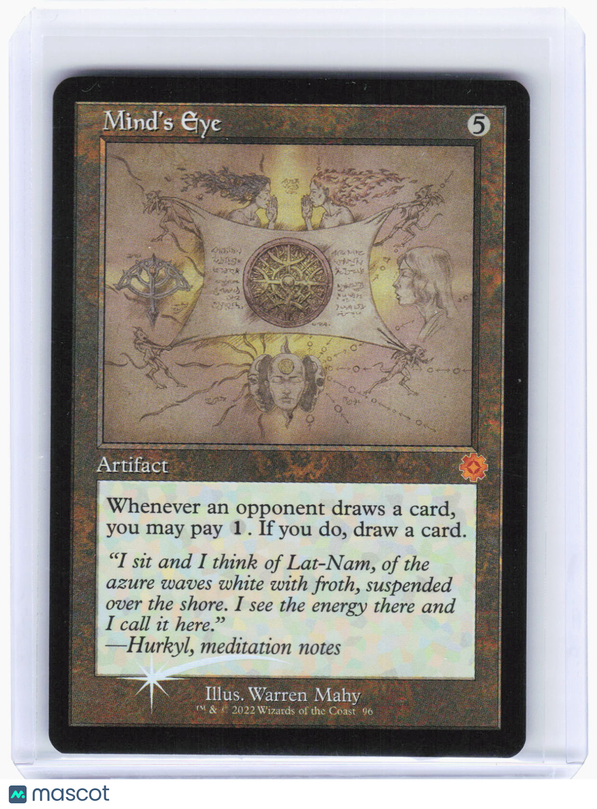 2022 Magic: The Gathering—Mind's Eye (Schematic) #96 (BRR)—Mythic Foil
