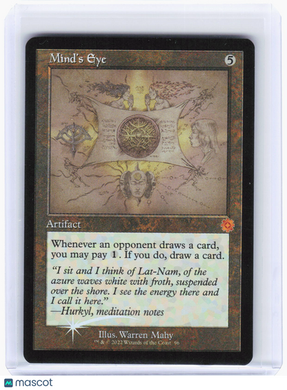 2022 Magic: The Gathering—Mind's Eye (Schematic) #96 (BRR)—Mythic Foil