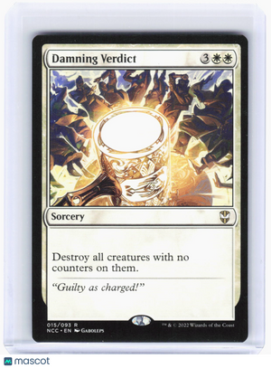 2022 Magic: The Gathering—Damning Verdict #15 (NCC)—Rare Non-Foil