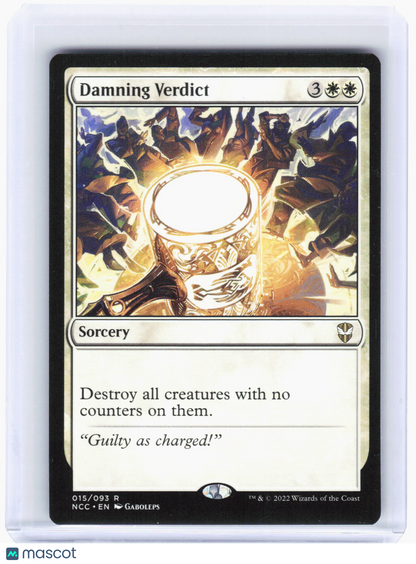 2022 Magic: The Gathering—Damning Verdict #15 (NCC)—Rare Non-Foil