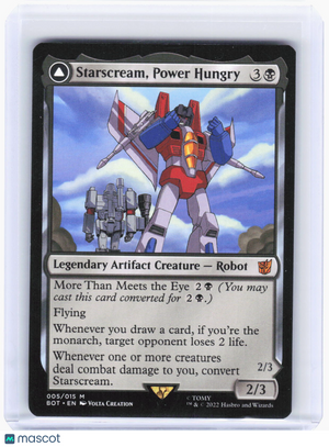 2022 Magic: The Gathering—Starscream, Power Hungry #5 (BOT)—Mythic Non-Foil