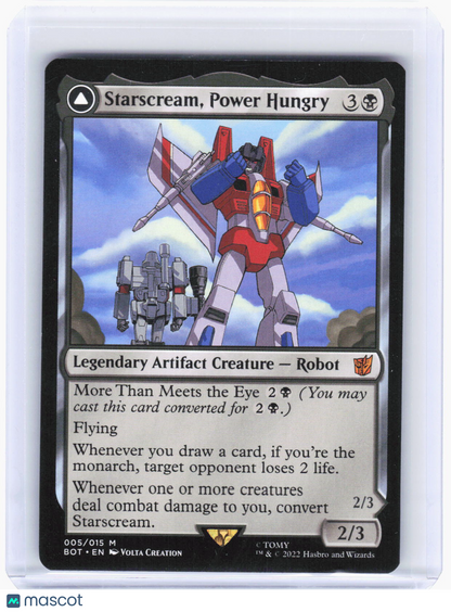 2022 Magic: The Gathering—Starscream, Power Hungry #5 (BOT)—Mythic Non-Foil