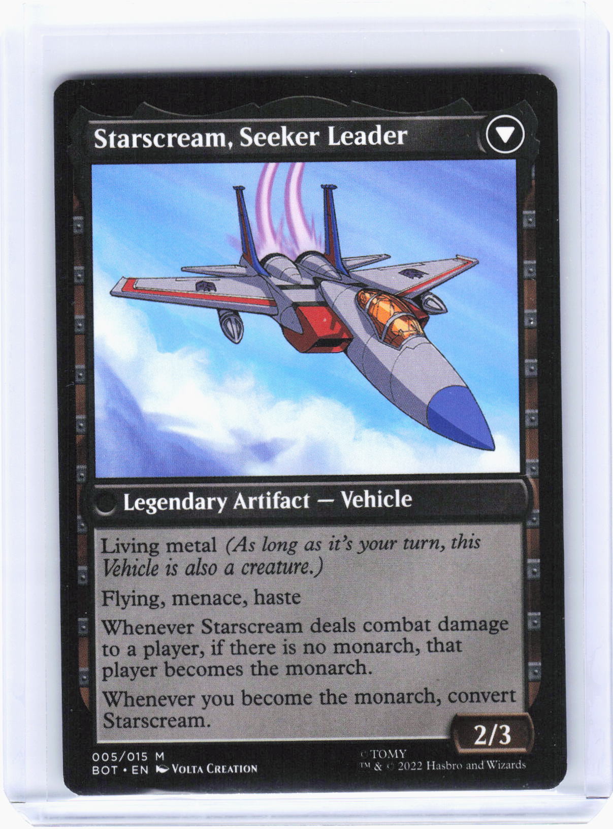 2022 Magic: The Gathering—Starscream, Power Hungry #5 (BOT)—Mythic Non-Foil