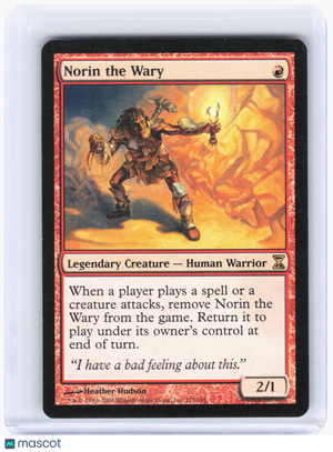 2006 Magic: The Gathering—Norin the Wary #171 Time Spiral—Rare Non-Foil (LP)