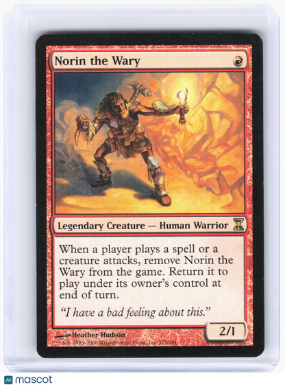 2006 Magic: The Gathering—Norin the Wary #171 Time Spiral—Rare Non-Foil (LP)