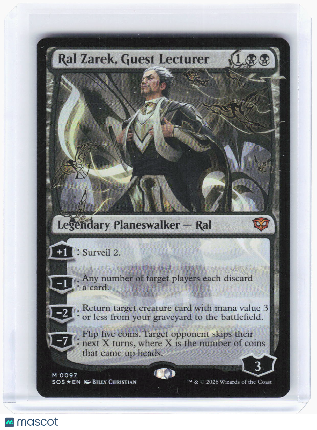 2024 Magic: The Gathering—Ral Zarek, Guest Lecturer #97 (SOS)—Mythic Foil