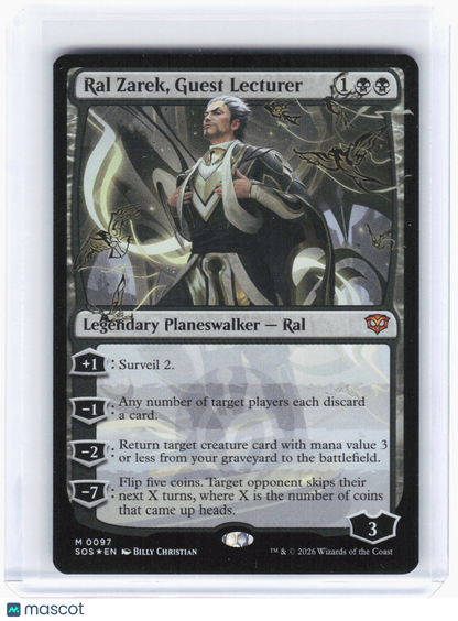 2024 Magic: The Gathering—Ral Zarek, Guest Lecturer #97 (SOS)—Mythic Foil