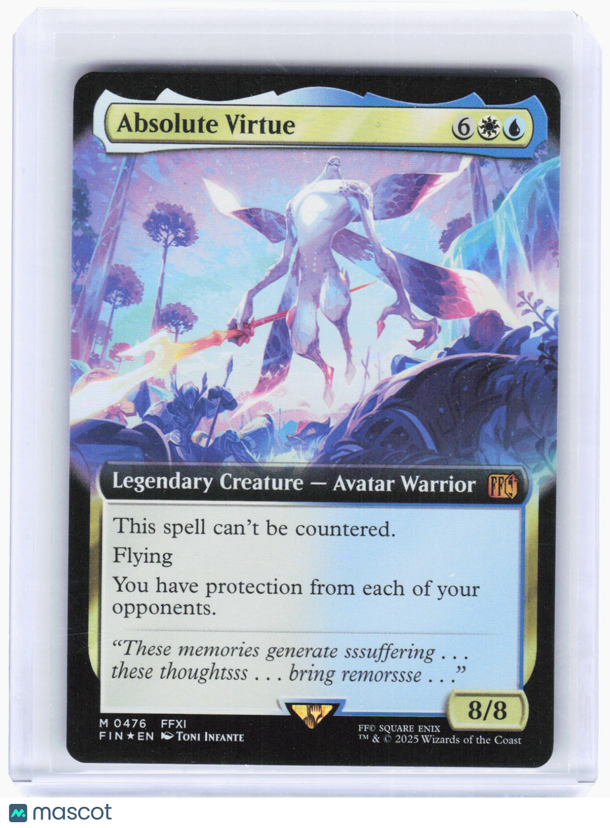 2025 Magic: The Gathering—Absolute Virtue (Extended Art) #476 (FIN)—Mythic Foil