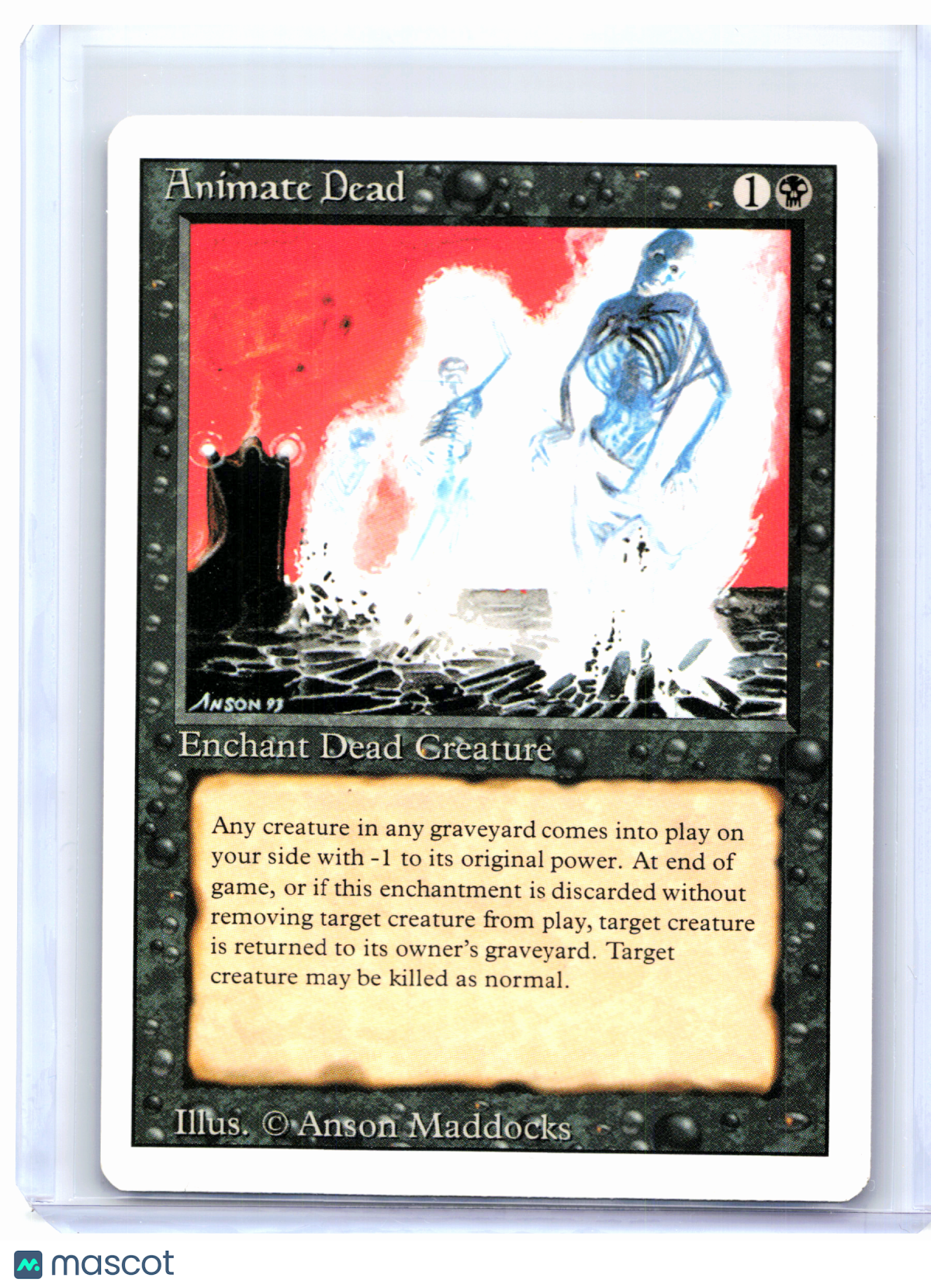 1994 Magic: The Gathering—Animate Dead #93 Revised Edition—Uncommon Nonfoil