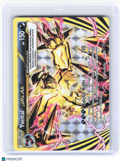2016 Pokemon—Yveltal BREAK #66 Steam Siege—Rare BREAK Holo