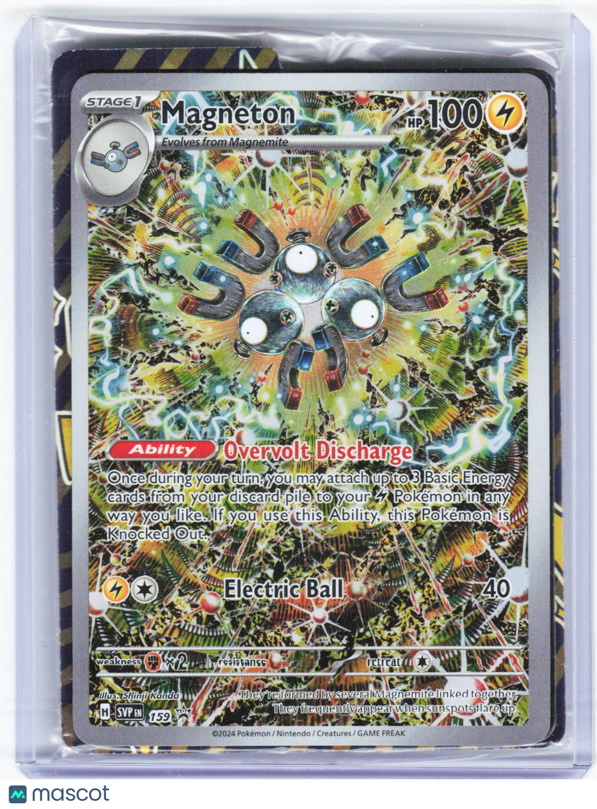 2024 Pokemon—Magneton #159 Scarlet & Violet—Black Star Promo Holo [Sealed]