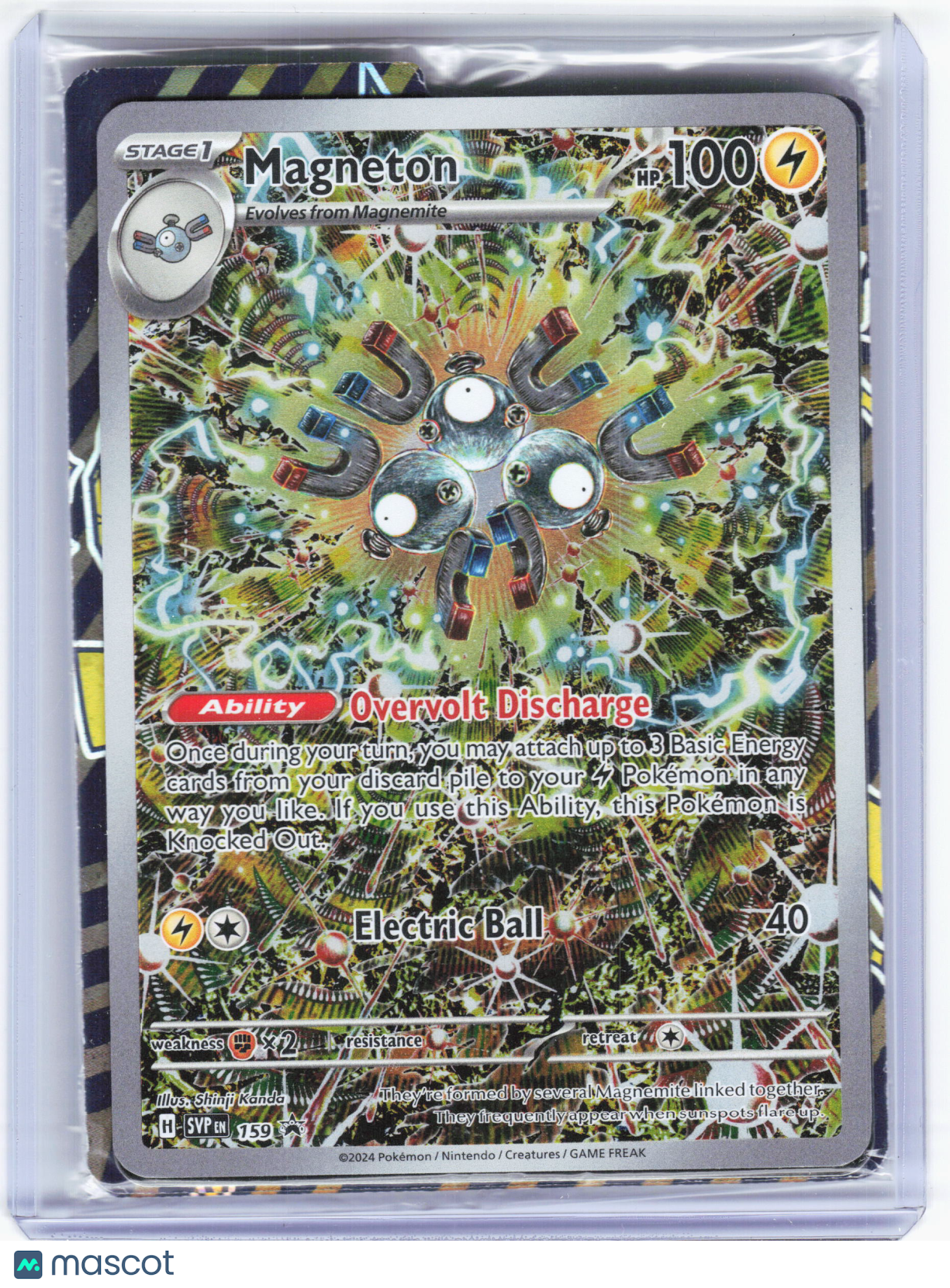 2024 Pokemon—Magneton #159 Scarlet & Violet—Black Star Promo Holo [Sealed]