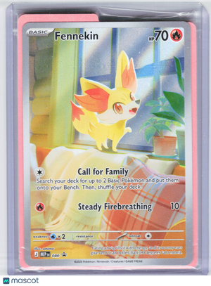 2026 Pokemon—Fennekin #080 Mega Evolution Promo—Black Star Promo Holo [Sealed]