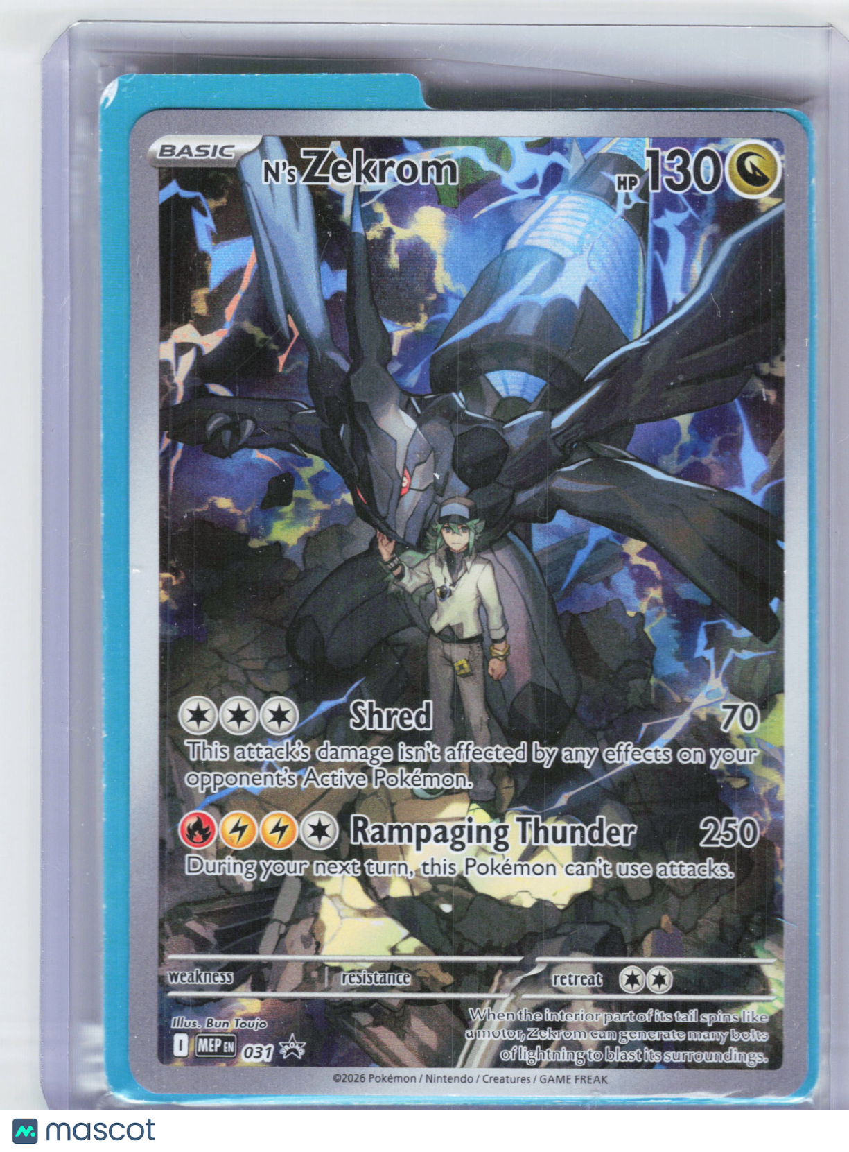 2026 Pokemon—N's Zekrom #031 Mega Evolution Promo—Black Star Promo Holo [Sealed]