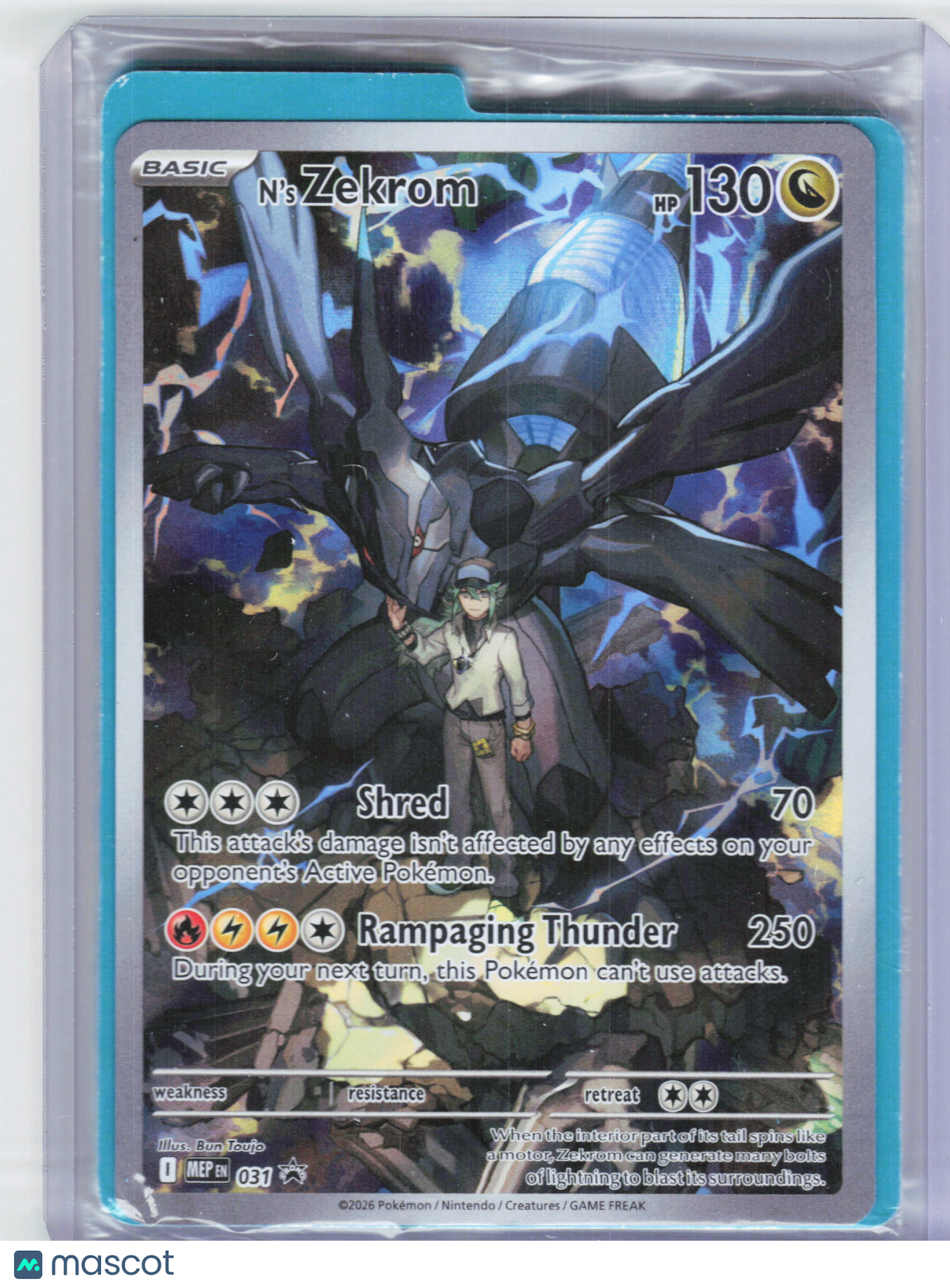 2026 Pokemon—N's Zekrom #031 Mega Evolution Promo—Black Star Promo Holo [Sealed]