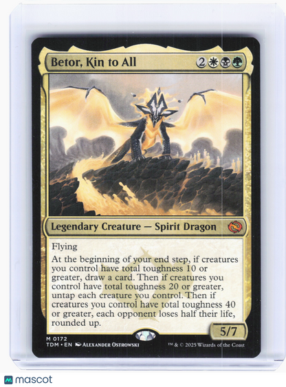 2025 Magic: TG—Betor, Kin to All #172 Tarkir: Dragonstorm—Mythic Nonfoil