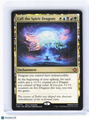 2025 Magic: TG—Call the Spirit Dragons #174 Tarkir: Dragonstorm—Mythic Nonfoil