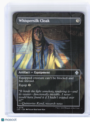 2023 Magic: TG—Whispersilk Cloak #119 LCC—Uncommon Nonfoil (Borderless)