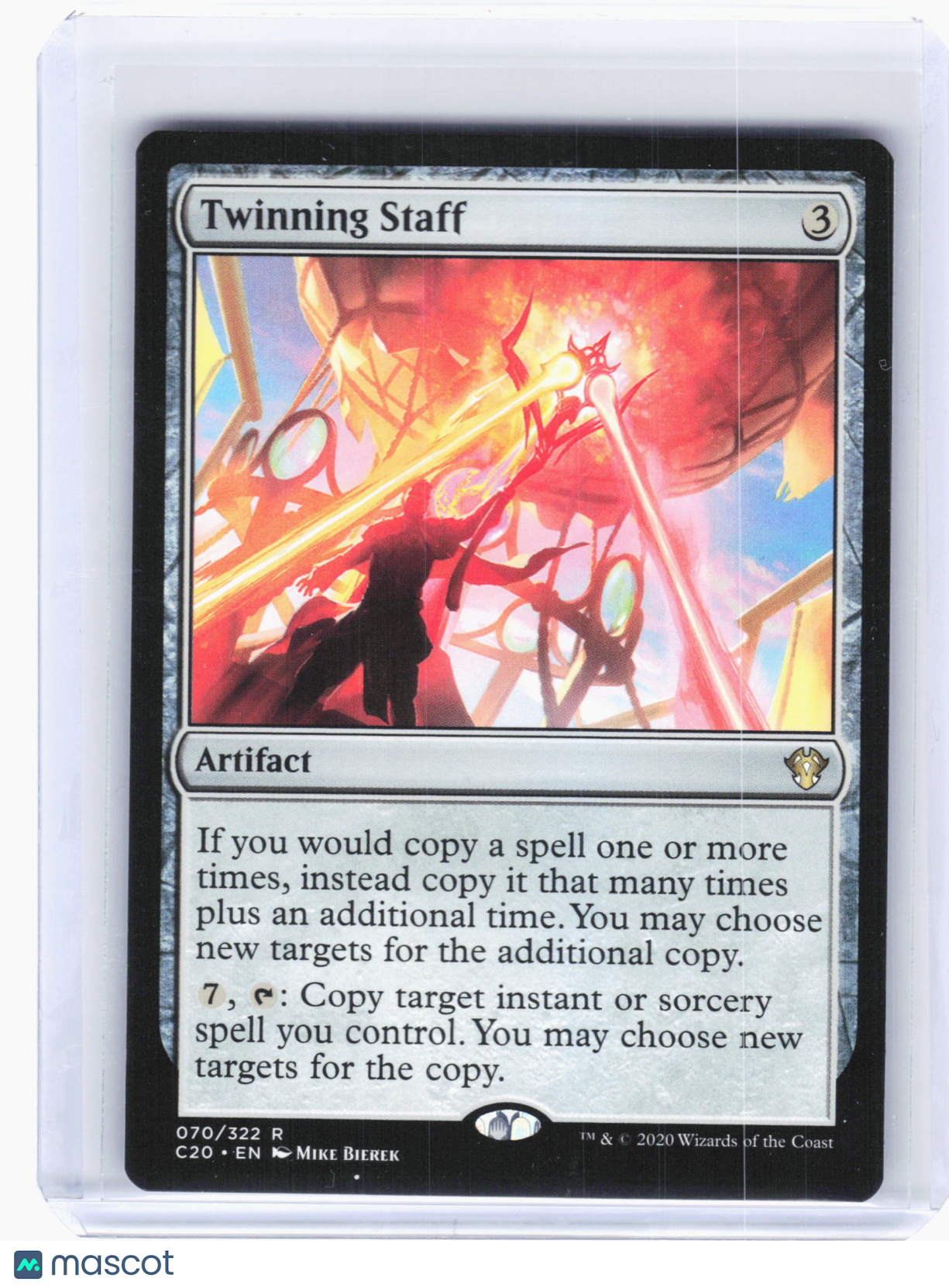 Magic: The Gathering—Twinning Staff #70 Commander 2020—Rare Nonfoil
