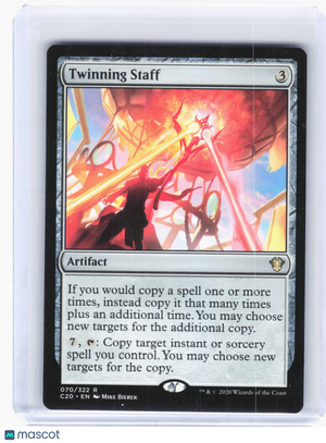 Magic: The Gathering—Twinning Staff #70 Commander 2020—Rare Nonfoil