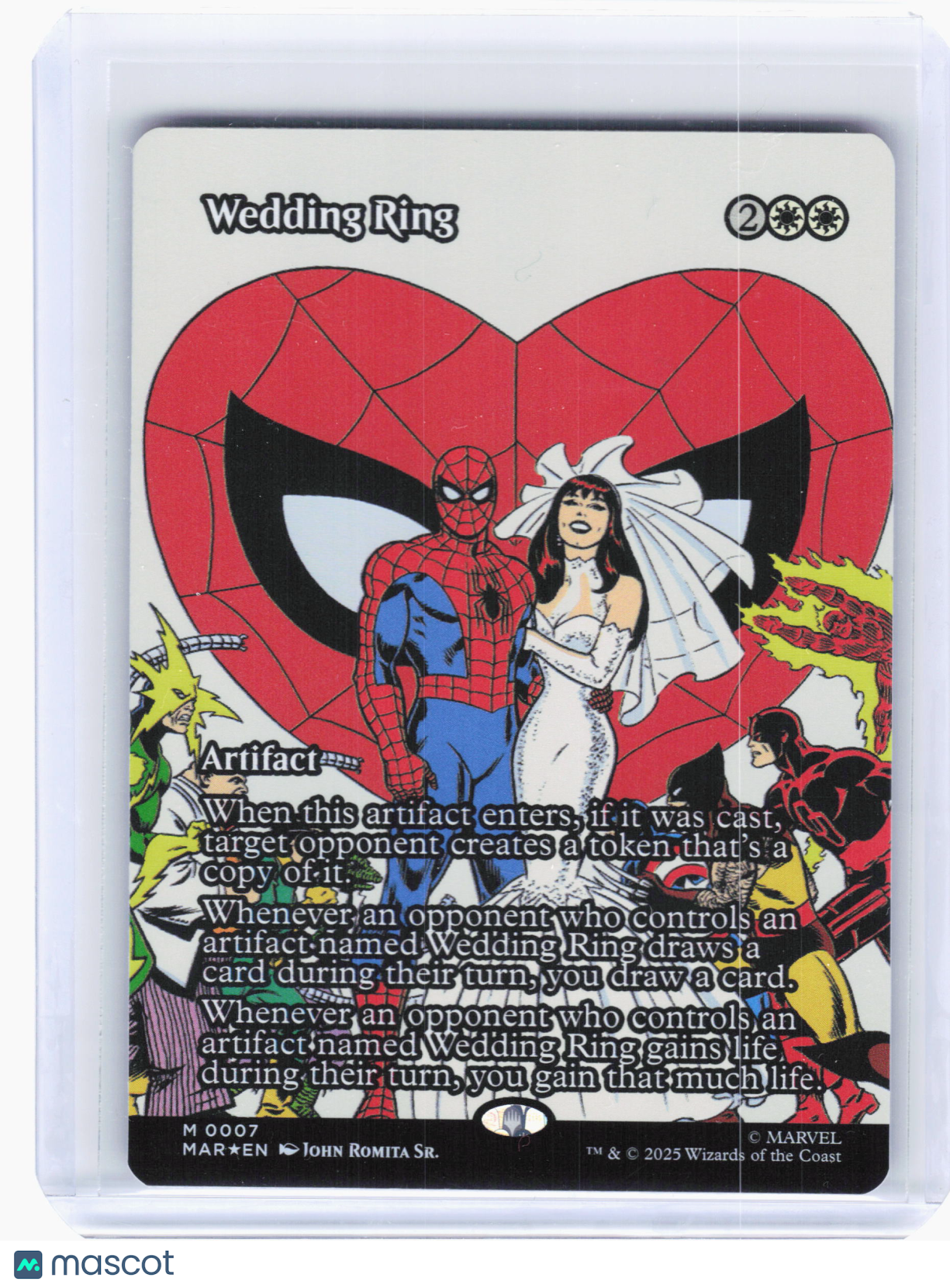 2025 Magic: The Gathering—Wedding Ring #7 MAR—Mythic Foil (Borderless)