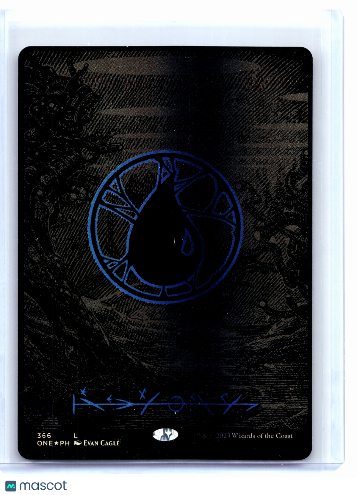 2023 Magic: TG—Island #366 Phyrexia: All Will Be One—Land Oil Slick Raised Foil