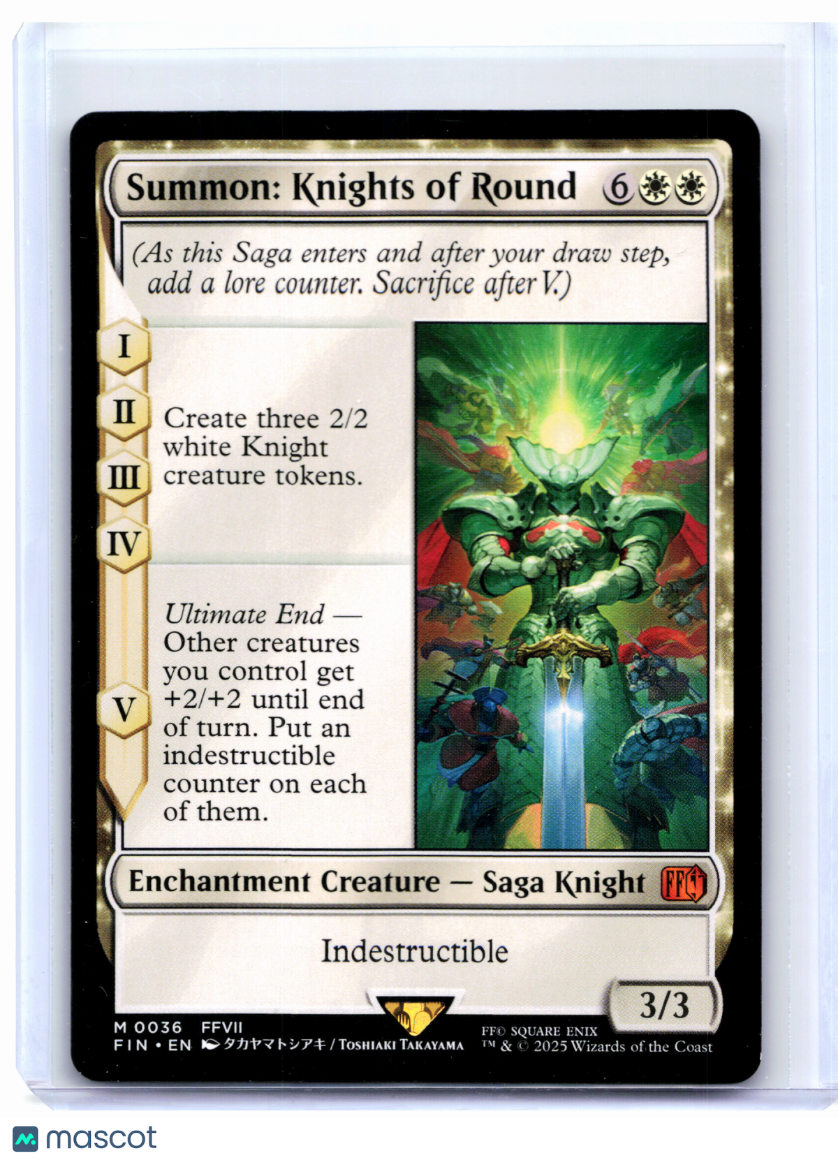 2025 Magic: The Gathering—Knights of Round #0036 FINAL FANTASY—Mythic Nonfoil