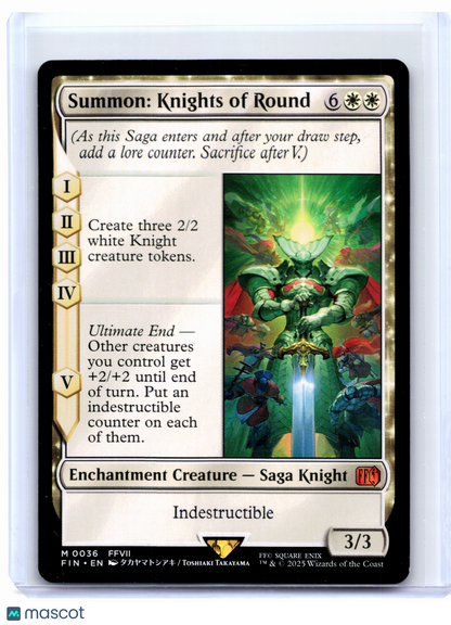 2025 Magic: The Gathering—Knights of Round #0036 FINAL FANTASY—Mythic Nonfoil