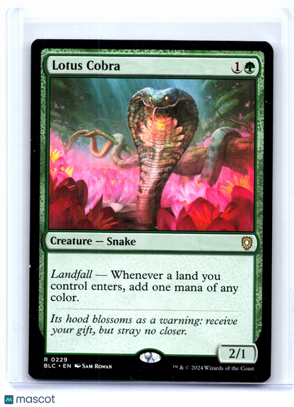 2024 Magic: The Gathering—Lotus Cobra #0229 Bloomburrow Commander—Rare Nonfoil