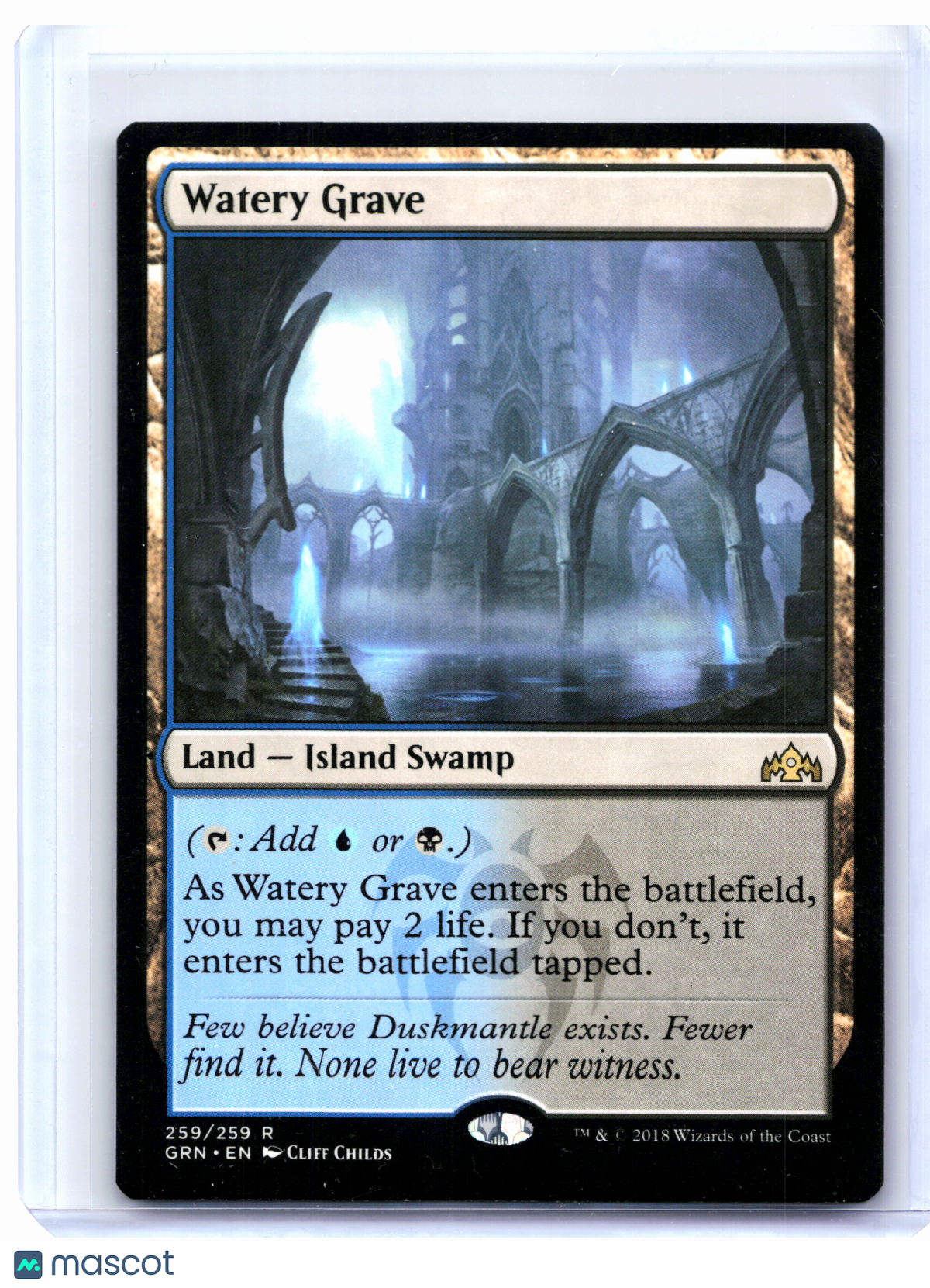 2018 Magic: The Gathering—Watery Grave #259 Guilds of Ravnica—Rare Nonfoil