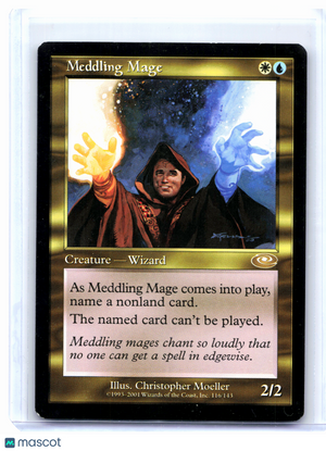 2001 Magic: TG—Meddling Mage #116 Planeshift—Rare Nonfoil [Lightly Played]