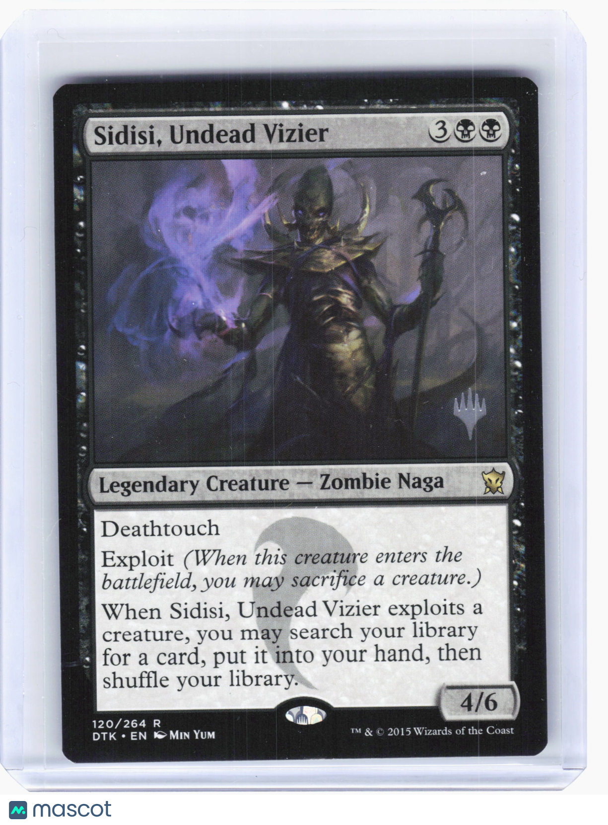2015 Magic: TG—Sidisi, Undead Vizier #120 PPTHB—Rare Nonfoil (Promo Stamped)