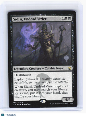 2015 Magic: TG—Sidisi, Undead Vizier #120 PPTHB—Rare Nonfoil (Promo Stamped)