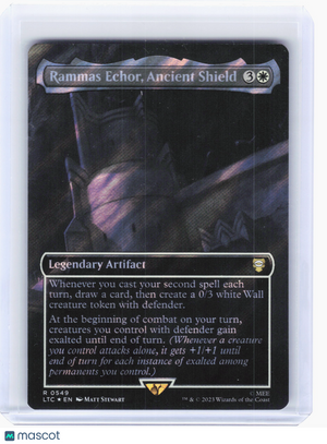 2023 MTG—Rammas Echor, Ancient Shield #549 LTC—Rare Surge Foil (Borderless)