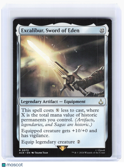 2024 Magic: The Gathering—Excalibur, Sword of Eden #72 ACR—Rare Nonfoil