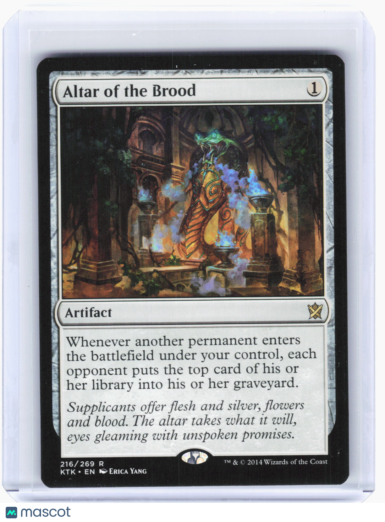 2014 Magic: TG—Altar of the Brood #216 Khans of Tarkir—Rare Nonfoil [LP]