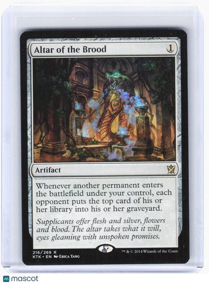 2014 Magic: TG—Altar of the Brood #216 Khans of Tarkir—Rare Nonfoil [LP]