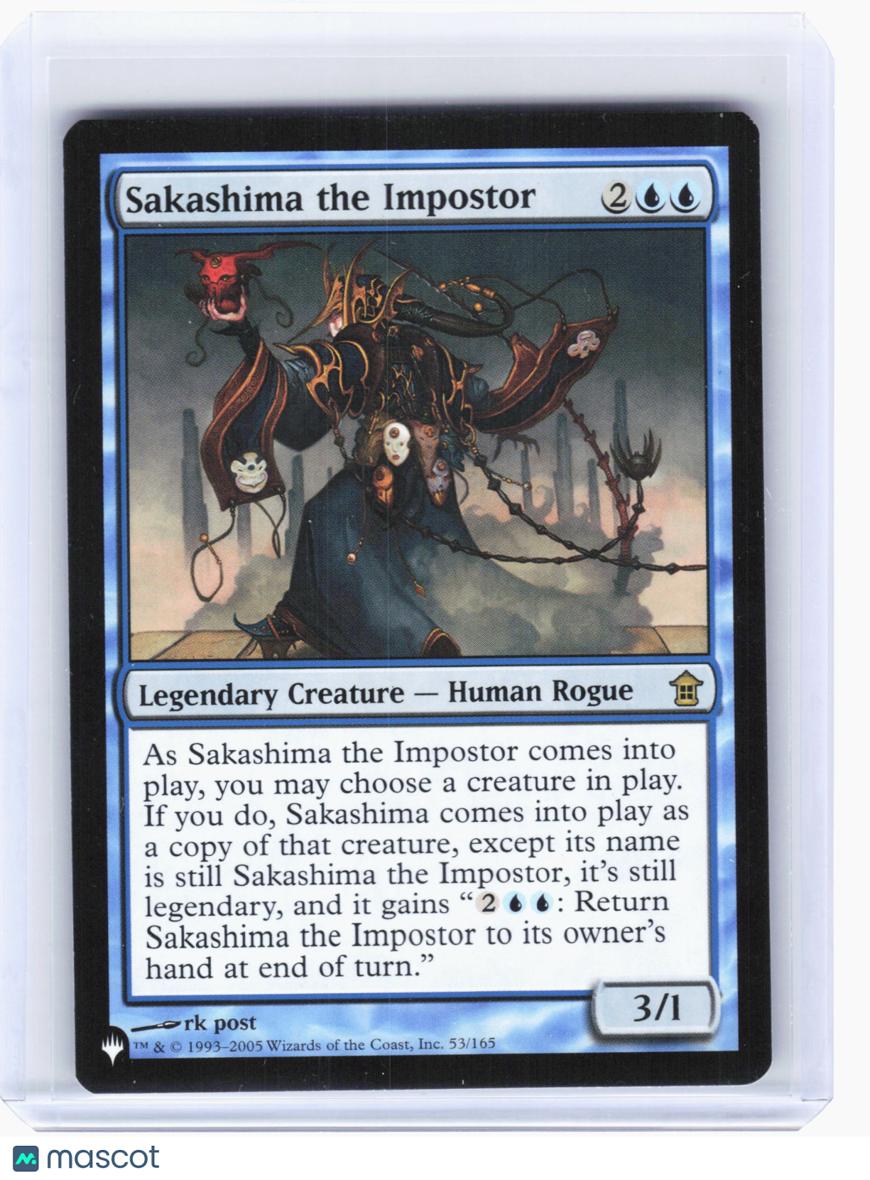 2005 Magic: TG—Sakashima the Impostor #53 The List Reprints—Rare Nonfoil [LP]
