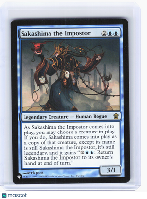 2005 Magic: TG—Sakashima the Impostor #53 The List Reprints—Rare Nonfoil [LP]