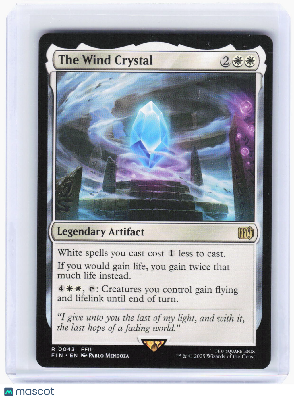 2025 Magic: The Gathering—The Wind Crystal #43 FINAL FANTASY—Rare Non-Foil