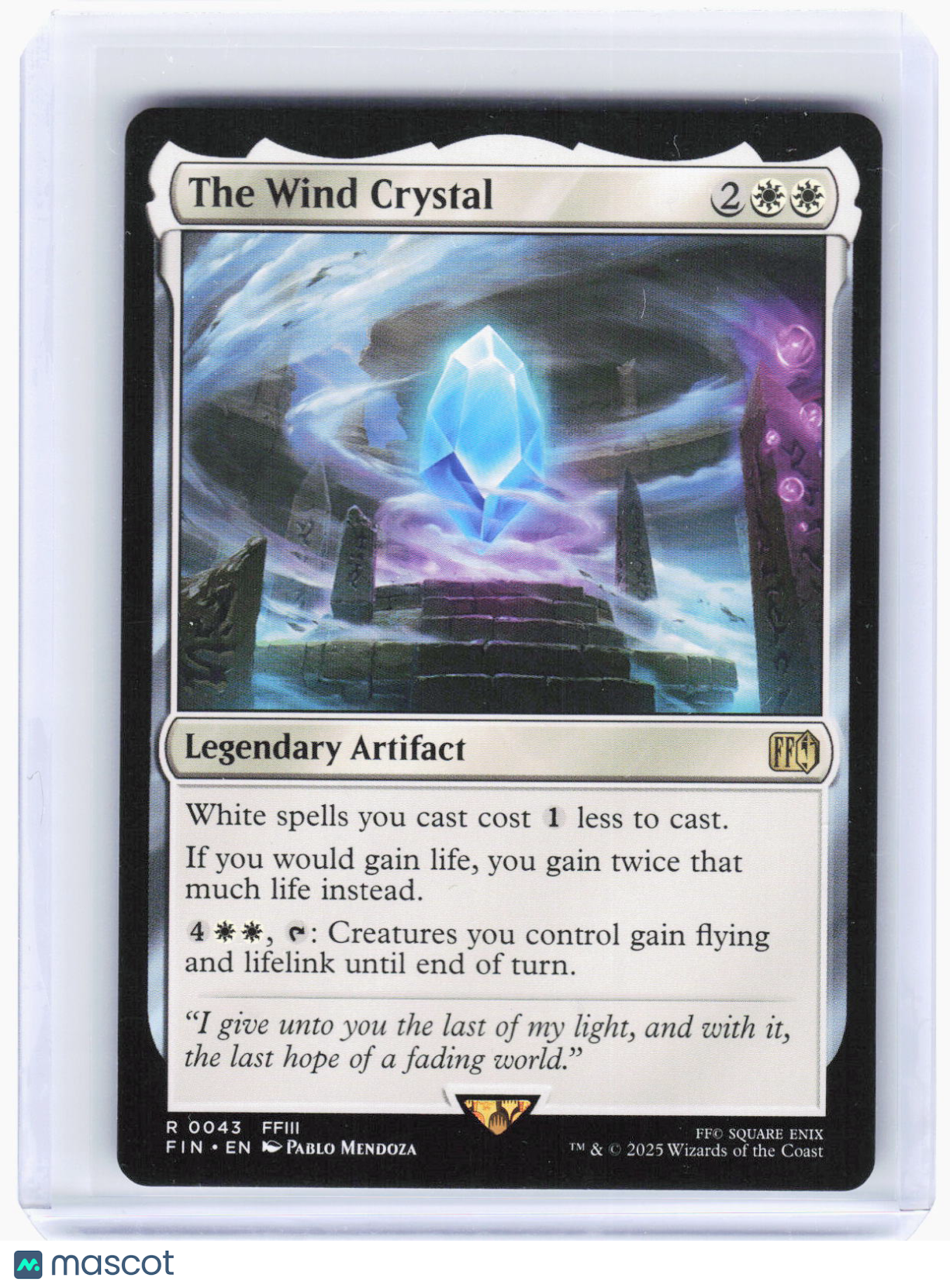 2025 Magic: The Gathering—The Wind Crystal #43 FINAL FANTASY—Rare Non-Foil