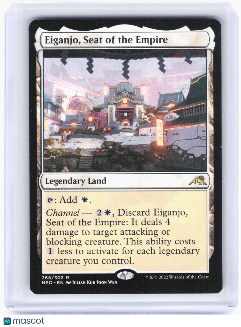 2022 Magic: The Gathering—Eiganjo, Seat of the Empire #268 (NEO)—Rare Non-Foil
