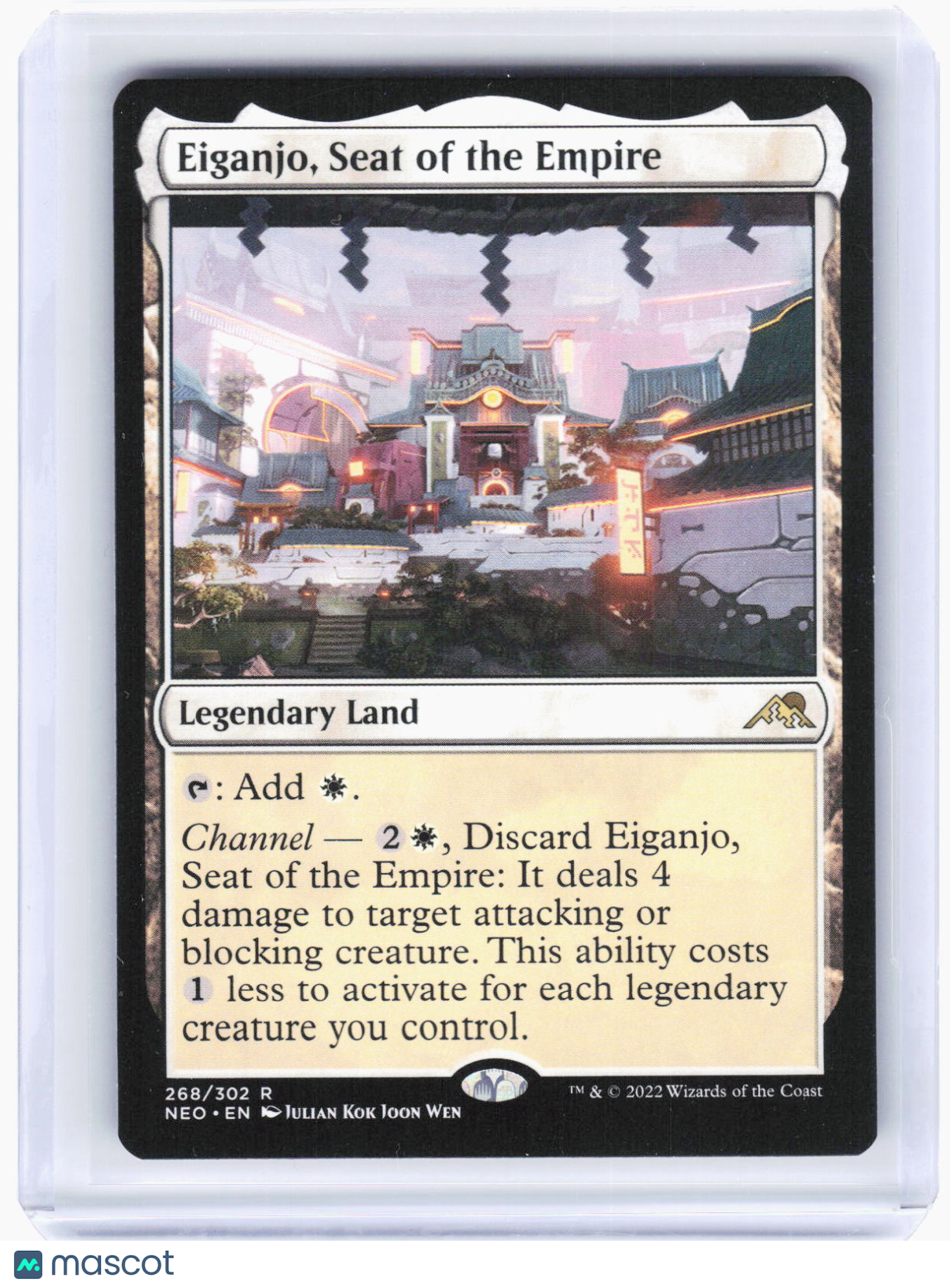 2022 Magic: The Gathering—Eiganjo, Seat of the Empire #268 (NEO)—Rare Non-Foil