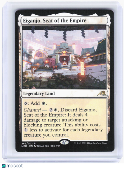 2022 Magic: The Gathering—Eiganjo, Seat of the Empire #268 (NEO)—Rare Non-Foil
