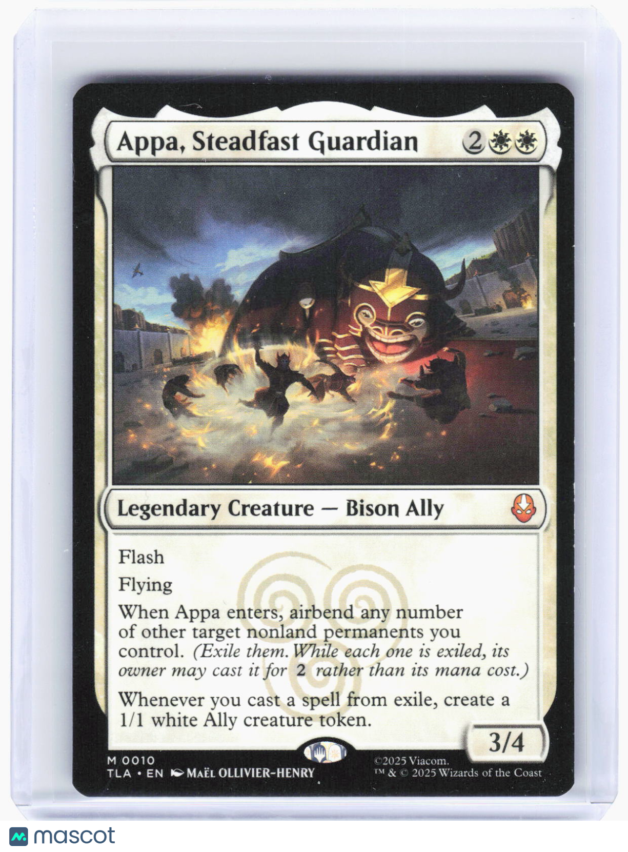 2025 Magic: The Gathering—Appa, Steadfast Guardian #10 (TLA)—Mythic Non-Foil
