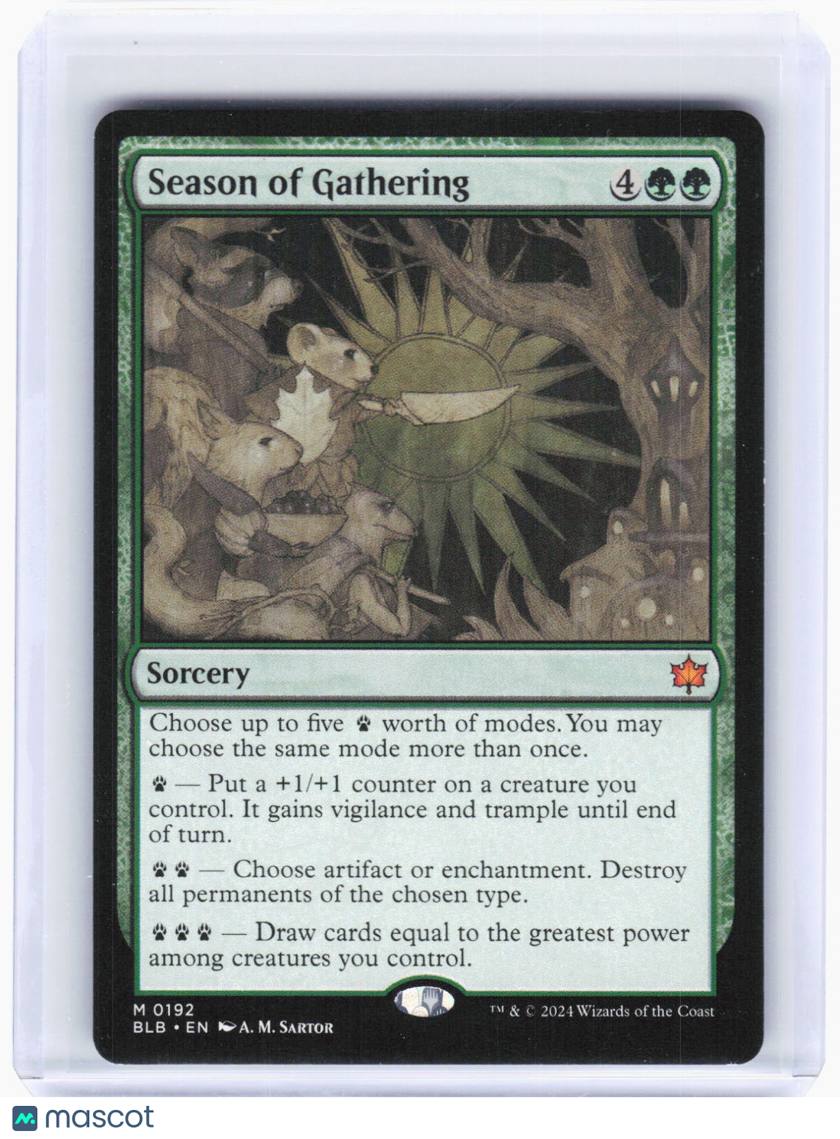 2024 Magic: The Gathering—Season of Gathering #192 Bloomburrow—Mythic Non-Foil