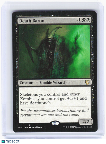 2021 Magic: The Gathering—Death Baron #111 (MIC)—Rare Non-Foil