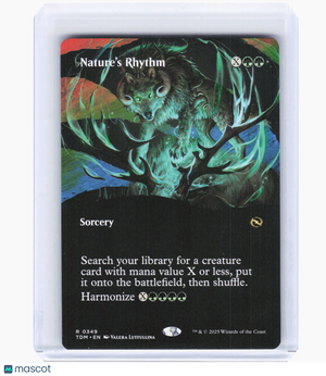 2025 Magic: The Gathering—Nature's Rhythm (Borderless) #349 (TDM)—Rare Non-Foil
